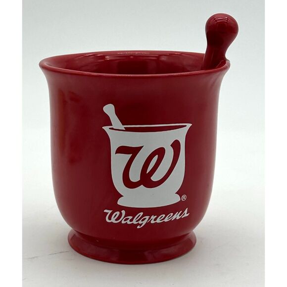 Walgreens Red Mortar and Pestle Advertising Coffee Mug - Picture 7 of 8